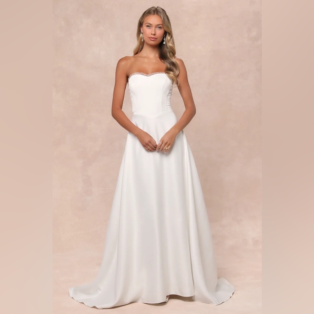 Lulus Eternal Gratitude White Floral Embroidered Strapless
Maxi Dress - Picture 3 of 8